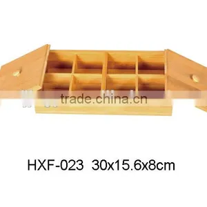 Home Supplies Natural Bamboo Tea Box thumbnail-1