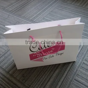 2017 China Hot Sales Custom Gift Paper Bags With Round Handles thumbnail-1