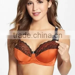 Women Sexy Nude Bra ,sexy Womens Jacquard Nursing Bra thumbnail-3