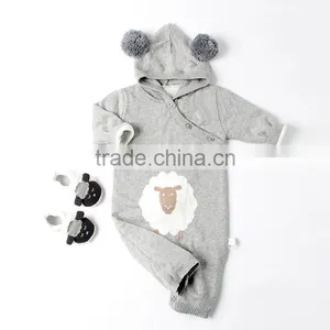 2017 Hot New Products Cartoon Pattern Hoodie Gifts Infants Toddlers Knitted Jumpsuits thumbnail-2