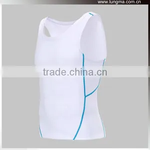 2016 Custom Logo Compression Vest Sleeveless, Gym Fitness Tank Tops, Running Rash Guard thumbnail-1