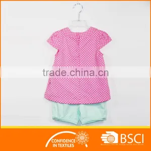 Girl Summer Wear T Shirt Top & Short 2pcs Cloth Set thumbnail-2
