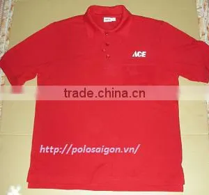 Mens' Red Polo Shirt / Viet Nam Polo Shirt, Cvc65/35 thumbnail-1