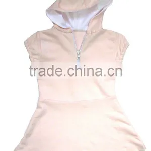 Hooded Sleeveless Girls Dress thumbnail-1