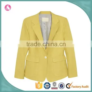 Women Fashion Custom 2015 Latest Design Formal Jacket Suit Blazer thumbnail-1