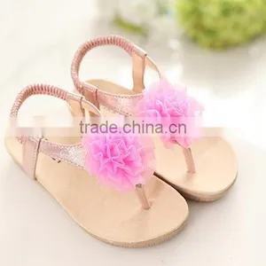 F10015E Hot Selling Big Flower Sandals Design Girls Modern Sandals thumbnail-1