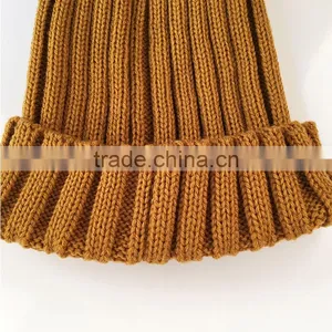 Myfur Detachable Natural Raccoon Fur Pompom Knit Hat Wholesale Winter Cap thumbnail-4