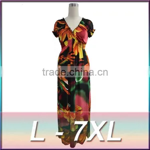 Lace Summer Dress Big Sizes 2015 New Women Summer Plus Size Long Dress Maxi Party Dress Vintage Vestidos L-5XL thumbnail-1