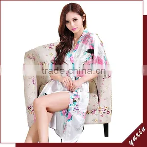 Bridal Silk Robe Custom Made Women Robe Long Nightgown 0609001 thumbnail-1
