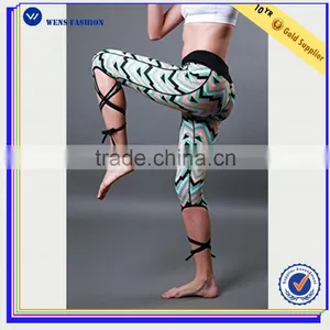 Wholesale Fashion Design Women Sports Leggings Tight Yoga Pants Fancy Dance Leggings thumbnail-1