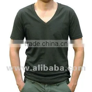 Men's V-neck T-shirts With Custom Pattern thumbnail-1