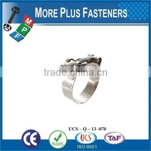 Made in Taiwan Stainless Steel Strong Stainless Steel Hose Clamps Flexible Hose Clamp T Bolt Hose Clamp thumbnail-2