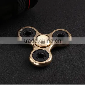 Wholesale Anti Anxiety Desk Toy Alunimun Alloy LED Flashing Fidget Spinner thumbnail-3