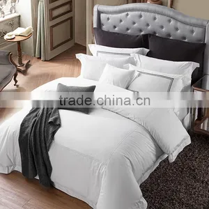China Supplier Dubai 4 Stars Hotel Egyptian Cotton Bed Linen Embroidering Duvet Cover Set thumbnail-1
