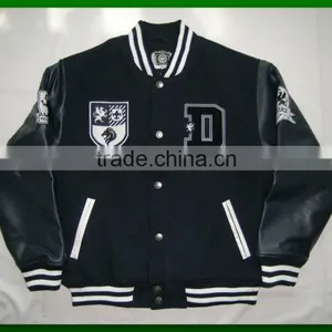 Man Wool Varsity Winter Jacket Coat thumbnail-2