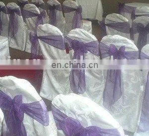Chair Cover With Satin Sash/organza Sash thumbnail-1