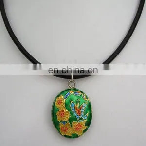 Charms Cloisonne Pendent Necklace thumbnail-1