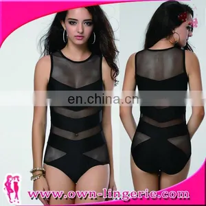 Hot Sales Women Sheer Lingeries Ladies Transparent Sexy Teddy thumbnail-1