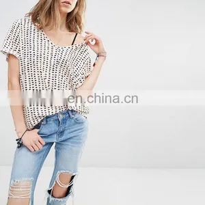 New Model 95 Cotton 5 Spandex Wholesale Custom All Over Print T-shirt thumbnail-3