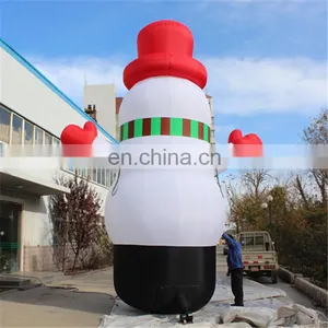 Hot-selling Giant Outdoor Christmas Decoration Snowman With LED Light Inflatable/Snowman thumbnail-2