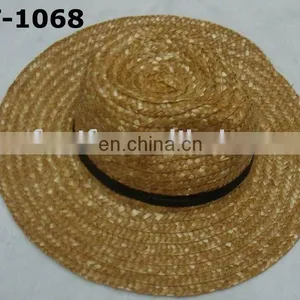Natural Straw Panama Hat thumbnail-1