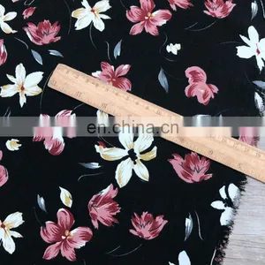2017 Hot Sale Colorful Polyester Spandex Chiffon Flower Fabric thumbnail-3