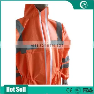 Factory Wholesale Reflective Safety Workwear Disposable Coverall thumbnail-2