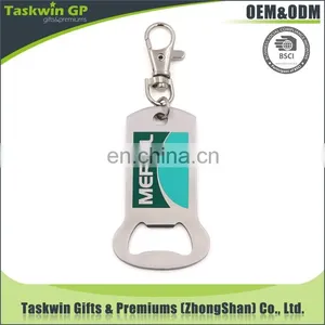 High Quality Metal Custom Bottle Opener Keychain With Your Own Logo Design thumbnail-6