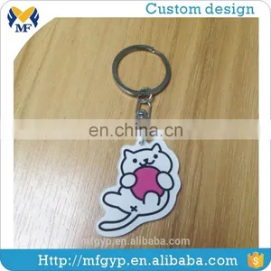 Custom Logo Clear Plastic Acrylic Keychains Charm thumbnail-3