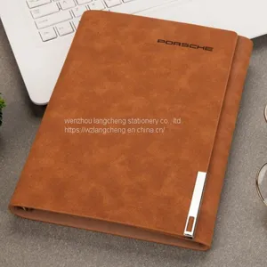 2020 New 6 Ring Bind Notebook Custom a5 Planner Kraft Diary Calendar Card Holder Logo Printing Notebook thumbnail-3