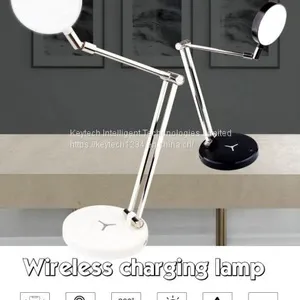 KET002 Wireless Charger Folding Table Lamp Metal Lamp Arm Can Rotate From Multiple Angles thumbnail-5