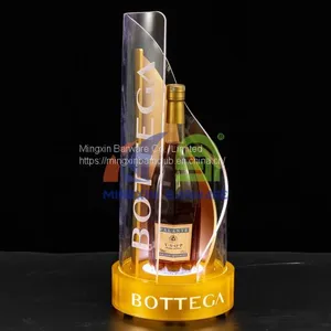 Gold Two Layers Wavy Bottle Presenter LED Bottle Presenter for Nightclub Bottle Presenter thumbnail-2