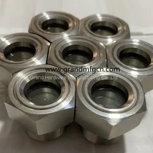 SS304 Oil Level Sight Glass Oil Gauge for Gearbox Oil Container Gasoline Oil Tank 1500PSI thumbnail-1