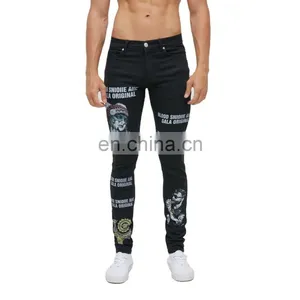 DiZNEW Bulk Trendy Men Digital Print Jeans Denim Men's Pants Men Jeans Pants thumbnail-1