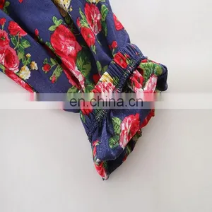 Soft Wear Summer Baby Girls Rompers Kids Floral 100% Cotton Bodysuits thumbnail-4