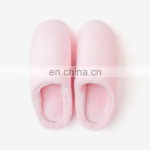 Womens Unisex Coral Fleece Slide On Couple Home House Slipper With Memory Foam thumbnail-5