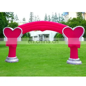 Customized Outdoor Inflatable Wedding Arch Inflatable Loving Heart Arch For Party thumbnail-1