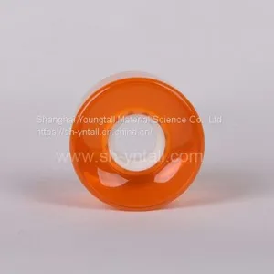 pu Wheels for Skate Board 60*45 Transparent Orange Custom Logo pu Pulley for Skateboard thumbnail-2