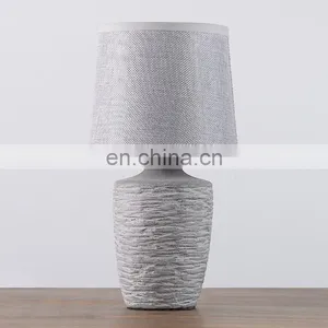 Ancient Stone Pattern Ceramic Night Lights and China Table Lamp thumbnail-2