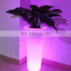 Decoration Plastic Furniture Led Lighting Flower Pot Planter Vase thumbnail-1