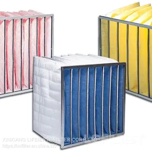592*592*610 Aluminum Frame Multi Pocket F6 F7 F8 F9 Bag Air Filter thumbnail-2