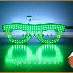 2015 Hot Sale 128*32*10cm 80W Led Flashlights, Advertising Light, Neon Led Glasses Sign thumbnail-1