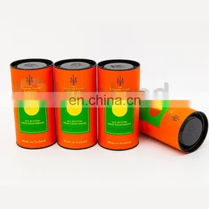 Custom Foil Stamping Paper Tube Food Packaging Biscuit Packaging Tube Boxes thumbnail-4