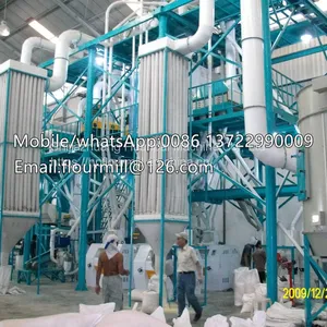 Customize 100T Maize Corn Flour Making Machine Ugali Nshima Fufu Production Line Semolina Machine thumbnail-1