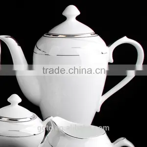 15pcs Bone China Tea Set With Streamline thumbnail-2