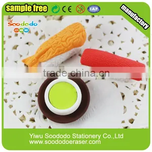 Hot Sale 3d Food Eraser Cheap Children Stationery Sets thumbnail-1