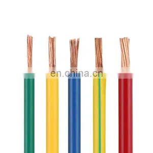 450/750V Bvr 4 Mm Yellow And Green, Red, Yellow, Black, Blue, Green Pvc Single Core Wire Hard Conductor Non-Sheathed Cable thumbnail-3