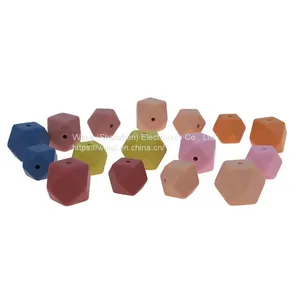 Teeth Food Grade Round Silicone Polygon Beads thumbnail-1