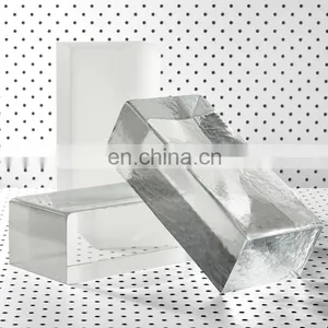 Outdoor Interior Transparent Crytal Solid 190X190X80mm Wall Decoration Glass Brick thumbnail-5