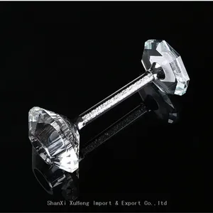 Popular Wholesale Wedding Candelabra Weddings Centerpieces K9 Crystal Glass Candlestick Candle Jars Candle Holder thumbnail-2